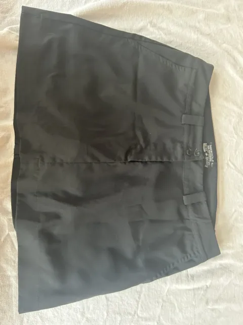 Nike Golf Womens Dri-Fit Skort Skirt Black Size 14  Tennis Pockets Logo