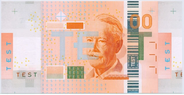 European Central Bank Euro Test Note 500 Euro, series A,  Knud Rasmussen _UNC