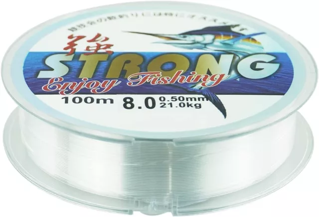 FIL DE PÊCHE fluorocarbone, Super solide, Transparent fishing line 100m EUR  6,00 - PicClick FR