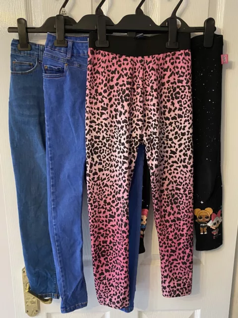 girls legging and jean bundle age 9-10 new look skinny jeans And Leggings