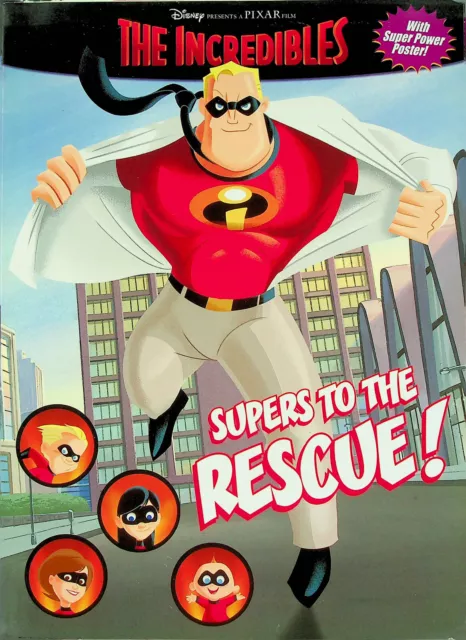 Disney - The Incredibles:  Supers to the Rescue (2004) w/Poster - Preowned