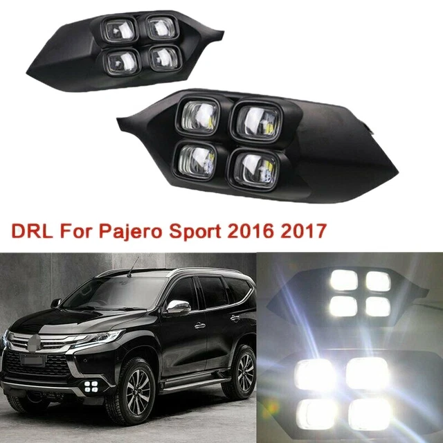 2pz Luce Corsa Diurna LED Auto DRL per Pajero Sport Montero 2016-2017 D3S8