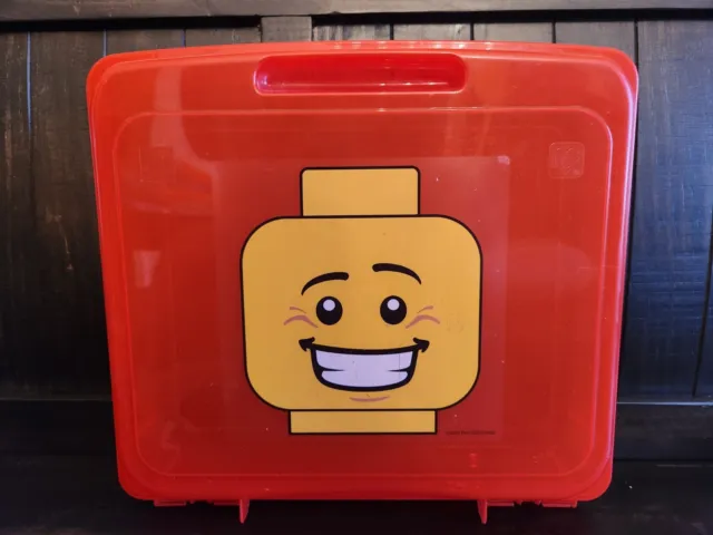 2013 Red Lego IRIS Project Storage Case Container  Holder 13" X 12"