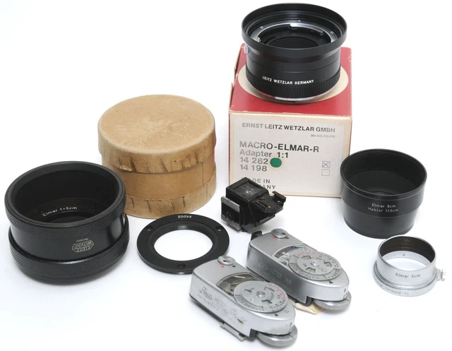 Leitz Leica accessories Lot Starter Kit of 8 vintage items divers NOTTESTED fo