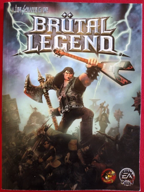 Brutal Legend Strategy Guide DoubleFine EA Games w/Poster - BRAND NEW