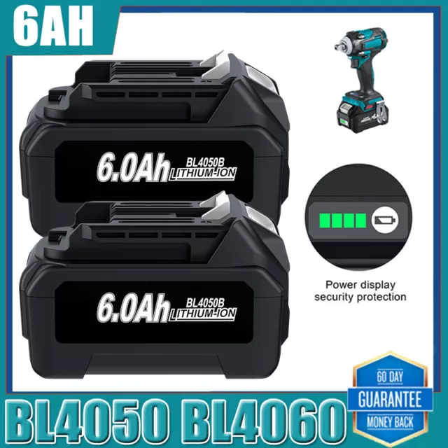 BL4050F 40V 6AH/5AH Li-Ion Akku für Makita BL4060 191B26-6 XGT mit LDE Anzeige🔋