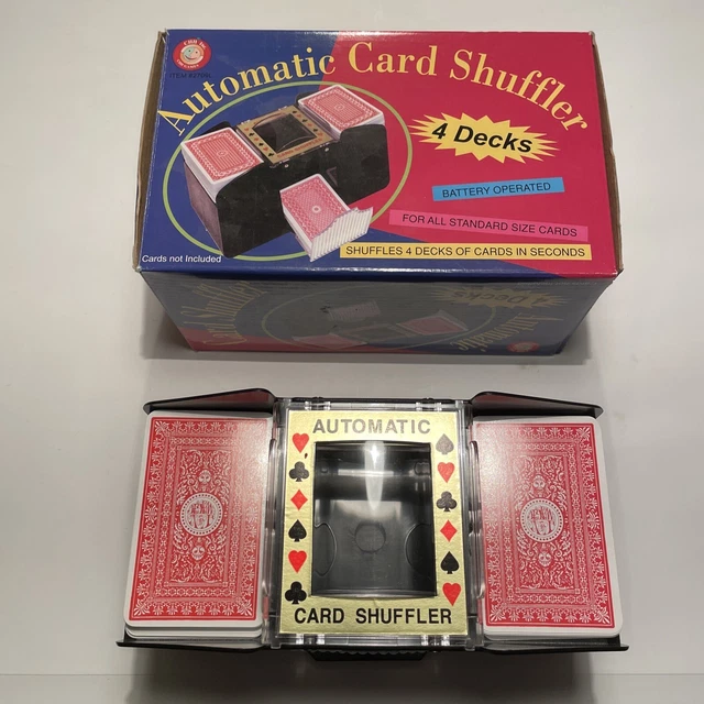 TRADEMARK POKER CARD Shuffler, 4Deck Automatic. Good Condition. 16.00