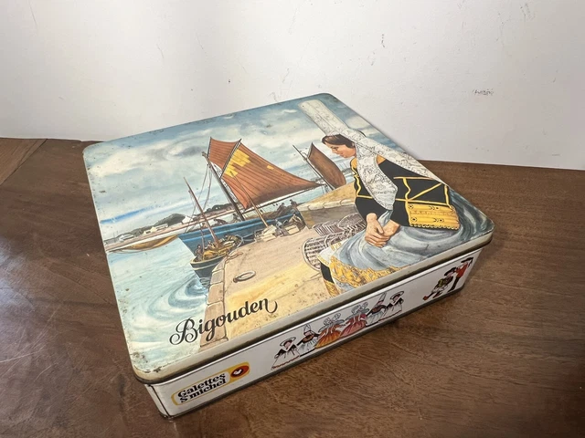 ANCIENNE BOÎTE EN TÔLE, Paquebot NORMANDIE EUR 29,00 - PicClick FR