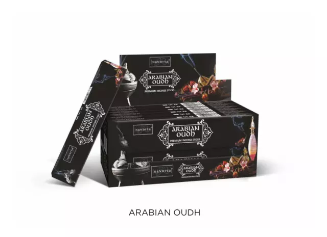 Nandita Arabian Oudh Incense Sticks 15G ( 12 Pack )