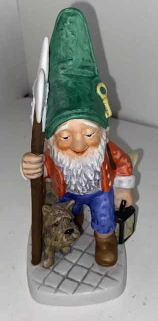 Conny The Night Watchman Co Boys Goebel, Gnome Elf Figurine Porcelain 1972 VTG