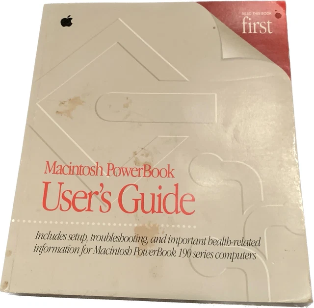 コンピュータ・IT Apple Macintosh PowerBook User's Manual Apple Macintosh Powerbook 190 - Old Crap Vintage Computing