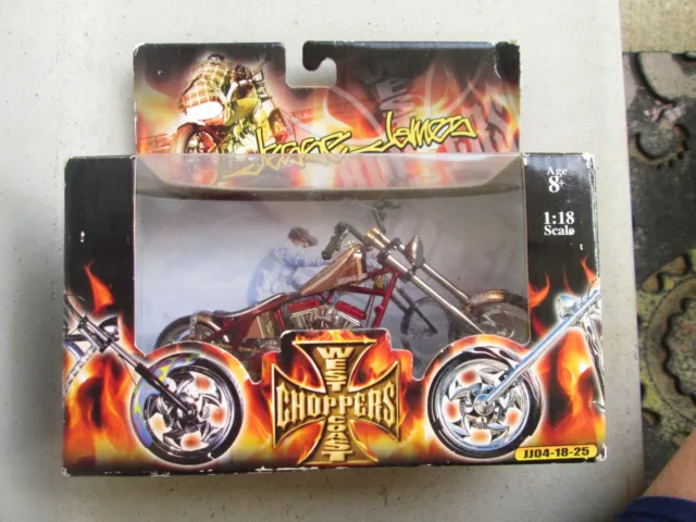 West Coast Choppers Penny Saved Jesse James 1:18 Scale Motorcycle