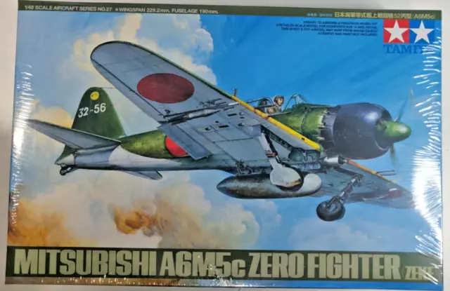 TAMIYA 1/48 No.27 Mitsubishi A6M5c type 52 ZERO Fighter Zeke Plastic Model Kit