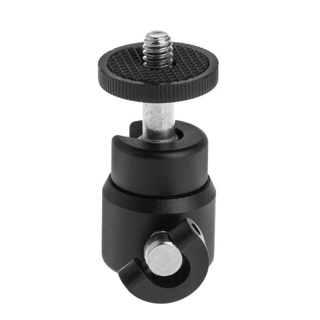 Mini zapatilla caliente de 1/4" para soporte de flash de cabeza soporte de montaje tornillo para cámara