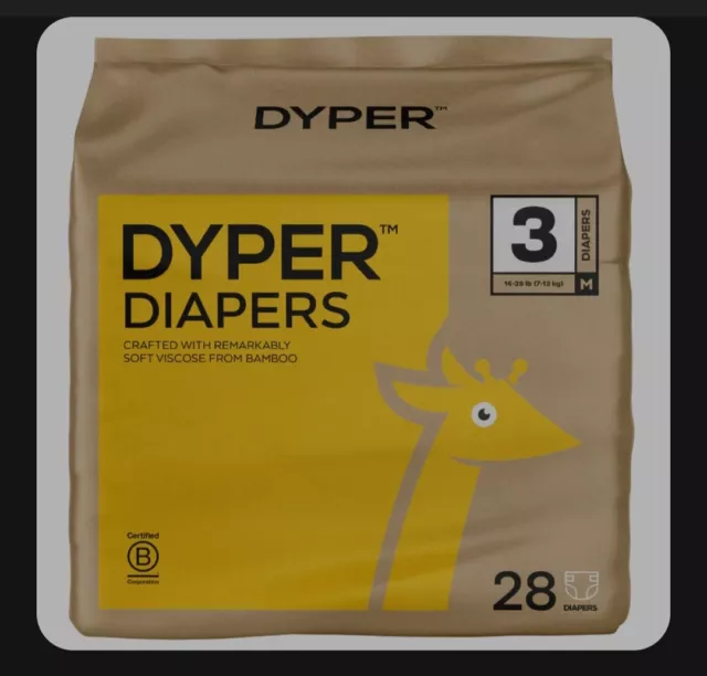 DYPER Viscose from Bamboo Baby Diapers Size 3-Honest Ingredients-Plant-Based 2