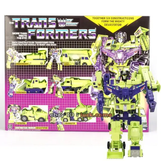 Transformers G1 Devastator Green Reissue 84 Action Figure Robot Collect Gift Toy