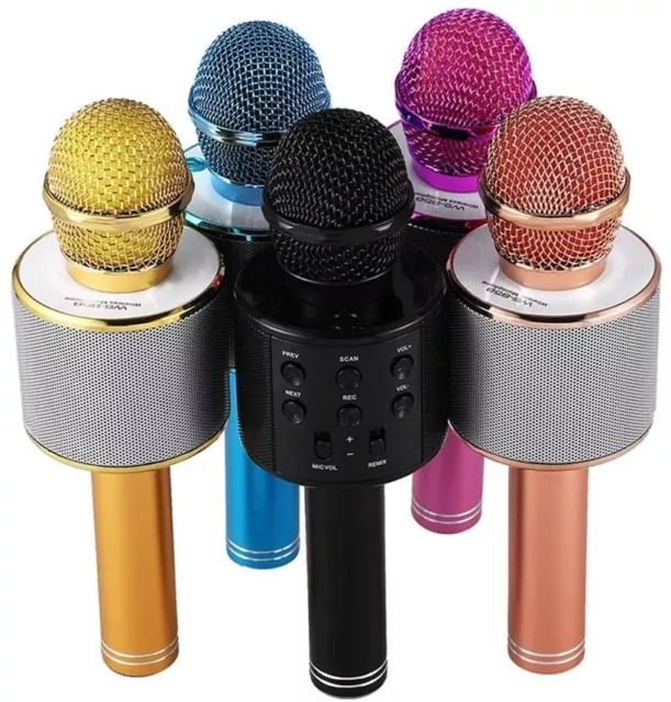 Micrófono Inalámbrico Karaoke Con Altavoz Caso Integrada Portátil Bluetooth