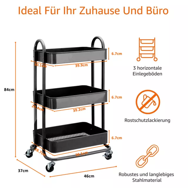 KÜCHEN TROLLEY KÜCHEN Wagen PicClick - LIVING Vorführmodell* Küchen EUR Regal 39,95 - LIVARNO DE