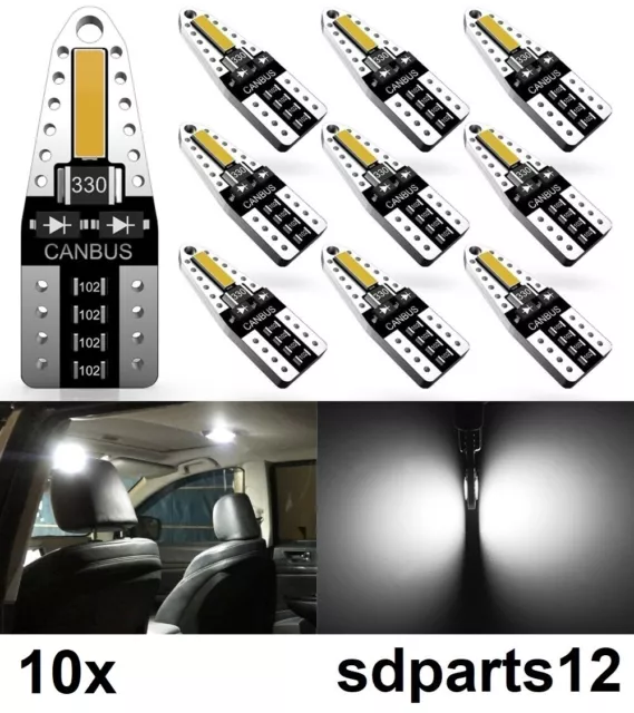 10X LED Ampoules Canbus 12V IP65 300Lm Blanc Eclairage Interieur Plafonniers