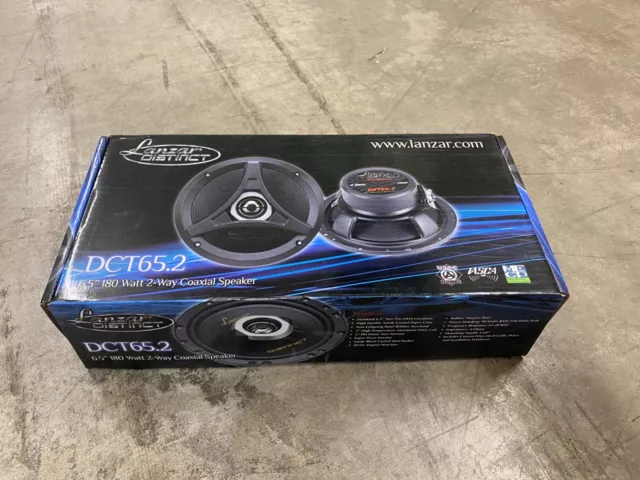 Lanzar DCT65.2 Distinct Series 6.5-Inch 180-Watt Coaxial Speaker Pair Y1700