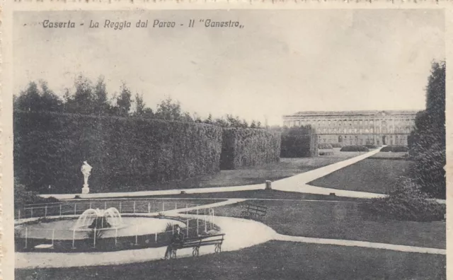 Cartolina *20 Caserta Campania La Reggia Dal Parco "Il Canestro" Viaggiata 1917