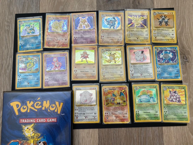 COMPLETE Full Original Pokemon Card Base Set 1999 102/102 With Original Binder