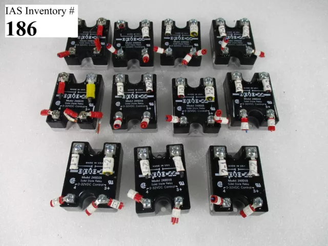 Opto 240D10 Solid State Relay (Lot of  11) Used Working  