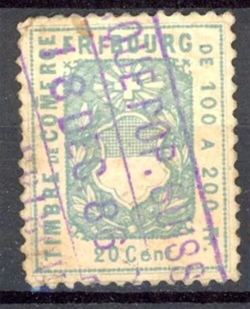 [PV245] Switzerland Kanton Fribourg good stamp very fine used