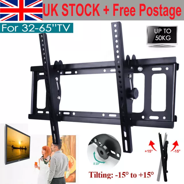 Tv Wall Bracket Mount Slim For 26 30 32 40 42 50 63 Inch Flat 3D Lcd Led Plasma