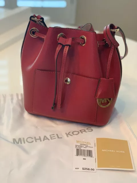 Michael Kors Hibiscus Ladies Greenwich Small Saffiano Leather
