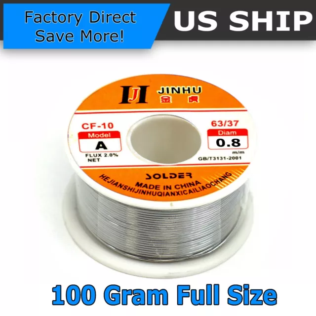 100g 60-40 Tin Rosin Core Solder Wire For Electrical Soldering Sn60 Flux 0.8mm