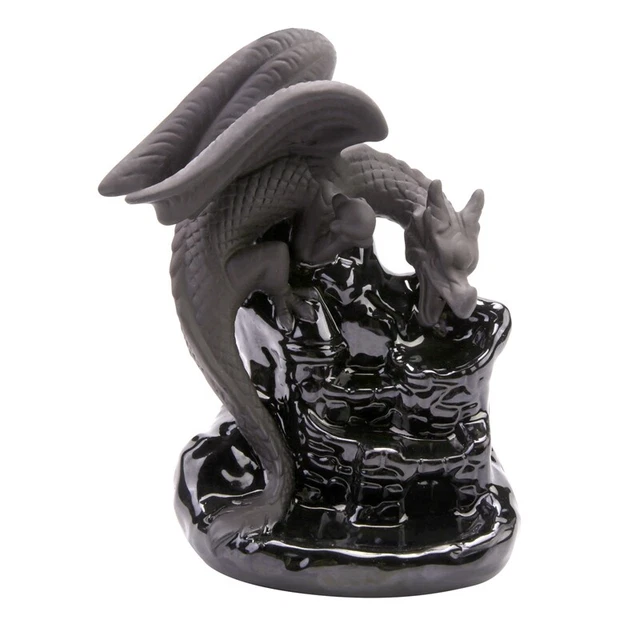 Dragon Decor Cone Holder Censer Encensoir Palnik Ince Y4N9