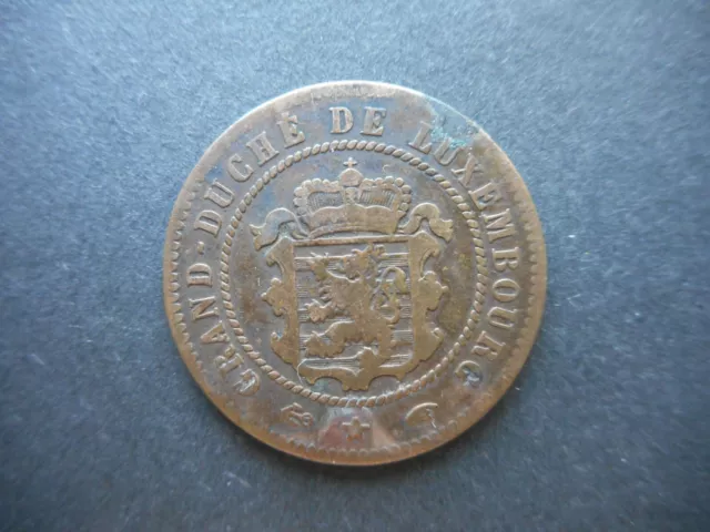 Luxembourg 5 Centimes 1855 Willem III (KM# 22) 2