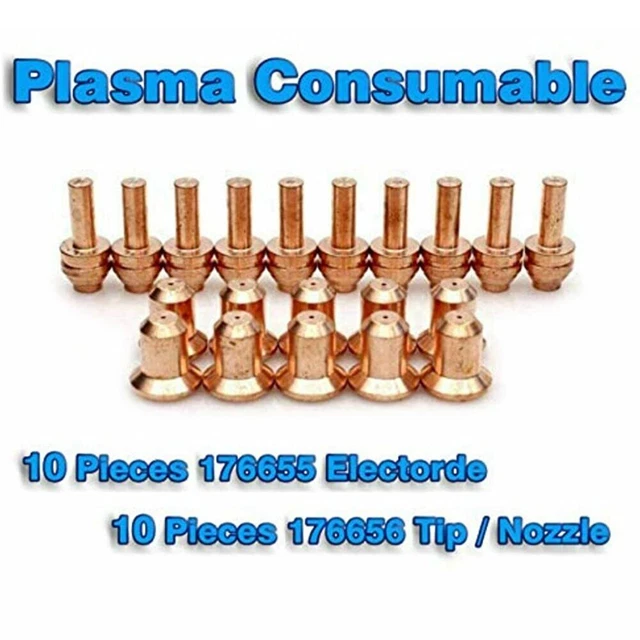 20 * Torcia al plasma 176656 punte, 176655 elettrodi per Miller 25C/27C 3