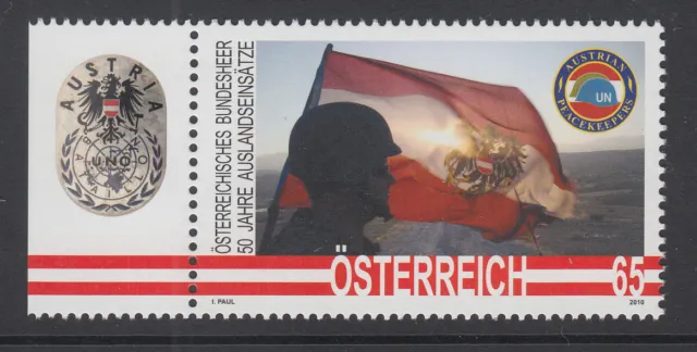 2010 10 26 Bundesheer, 50 Jahre Auslandseinsätze,"AUSBATT",65 Cent,postfr. **),