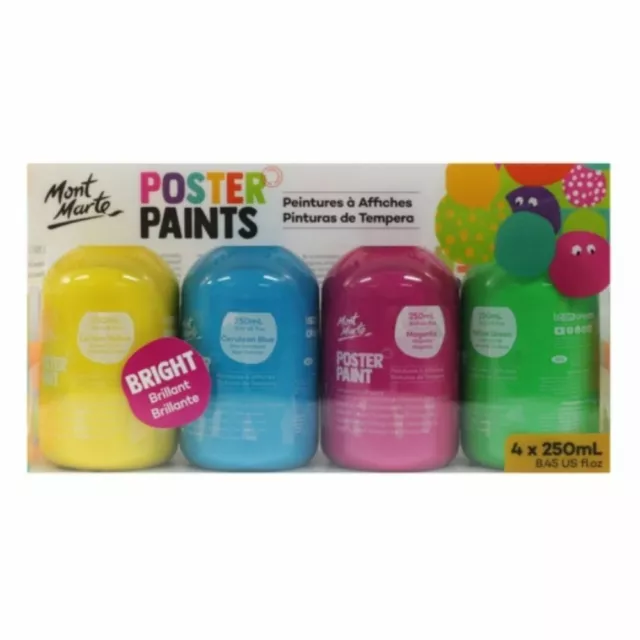 Mont Marte Kids - Poster Paint Set 4pc