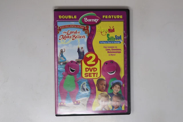 BARNEY DOUBLE FEATURE Land of Make Believe Happy Mad Silly Sad 2