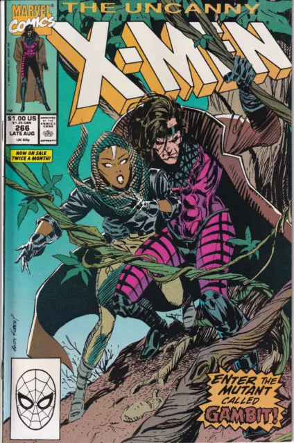 THE UNCANNY X-MEN Vol. 1 #266 Late August 1990 MARVEL Comics - Gambit