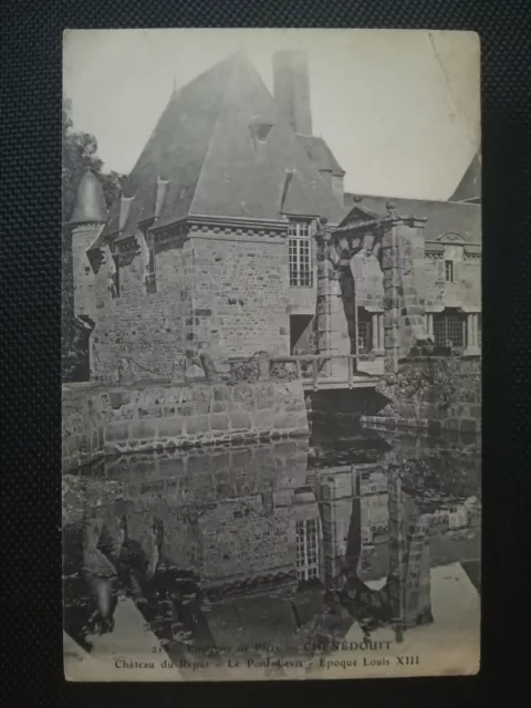 CPA 61 Environs de FLERS - CHENEDOUIT - Château du Repas - Le Pont-Levis