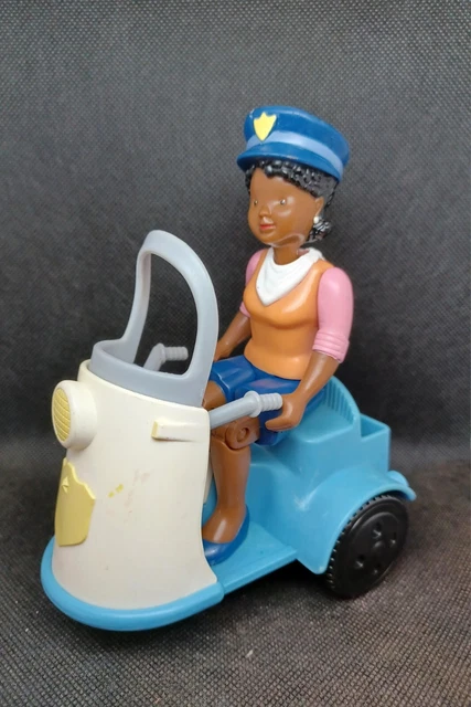Fisher-Price Loving Family Dollhouse Village Police Officer Woman with Scooter