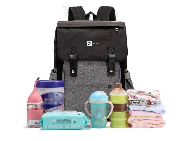 Baby Diaper/Nappy Changing Backpack Bag | Baby Hospital Bag | Gift for Mum | USB