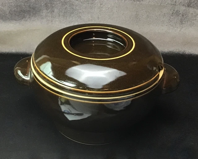 Denby-Langley England Chocolate Pattern 2 Qt Covered Casserole/Tureen EXCELLENT Denby-Langley England Chocolate Pattern 2 Qt Covered Casserole/Tureen EXCELLENT