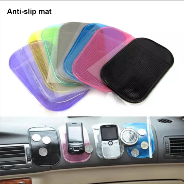 2 x ANTI RUTSCH MATTE Antirutsch - Haft Pad f. Handy f.  Auto  Anti Slip Mat NEU