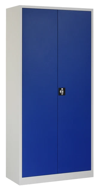 Flügeltürenschrank 1950x920x420 mm Lichtgrau/Enzianblau