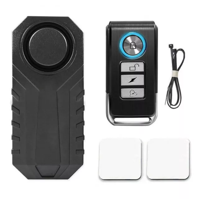 Motorcycle Wireless Anti-Theft Vibration Alarm Security Warning For Bike Scooter