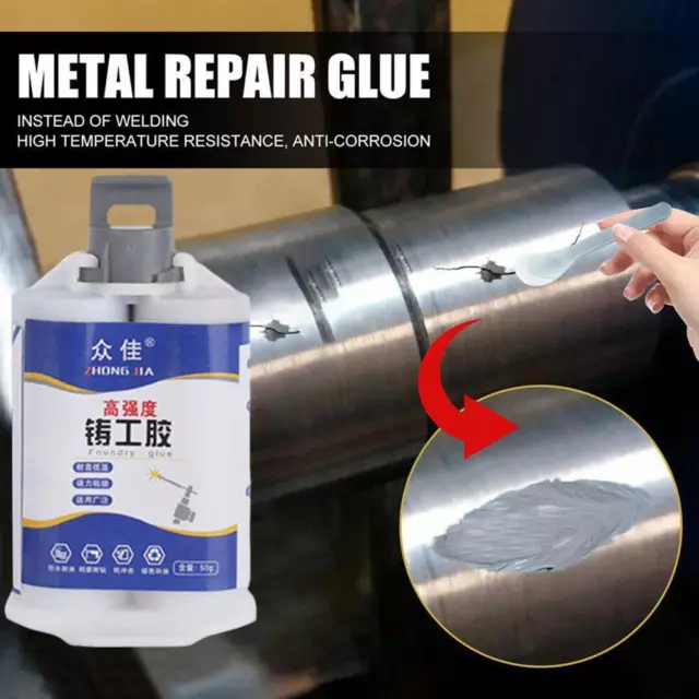 Magic Welding Glue Repair Metal Super Glue Iron Steel Quick Drying Tool 50ML NEW