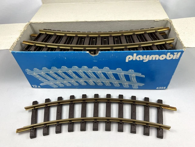Lot De 6 Rails Courbes En Laiton R2 Pour Modélisme Ferroviaire HO 1/87 - Roco, 358 Mm, 12°10