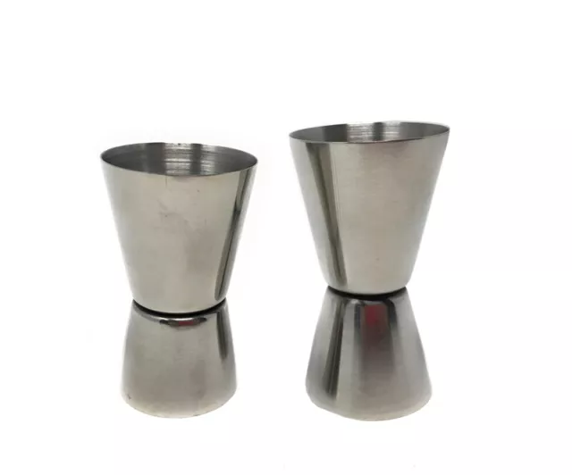 Misurino doppio 2pz x cocktail 15-30 ml jigger drink 20-40 ml in acciaio da bar