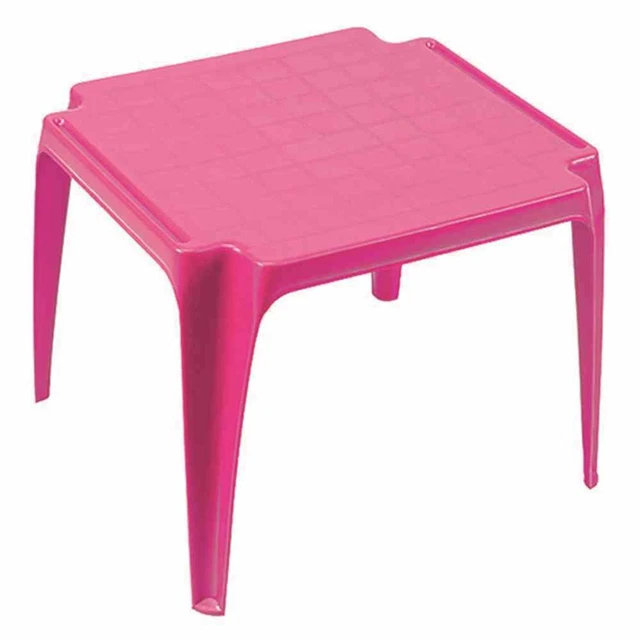 Mesa de los Niños Fucsia 50x50cm Tavolo Apilable Jardín Habitación Juegos