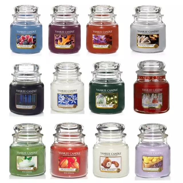 Yankee Candle Candela Giara Media Durata Media 65/75H Estratti Naturali 411 Gr